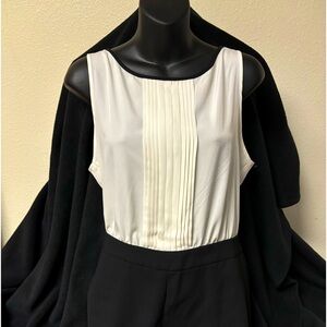 Elegant Loft Black and White Jumpsuit